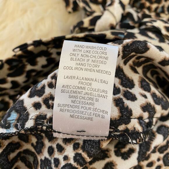 DR2 Animal Print Pull On Wide Leg Crop Pants Medium - Picture 5 of 12